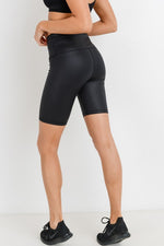 Foil Wrap Biker Shorts