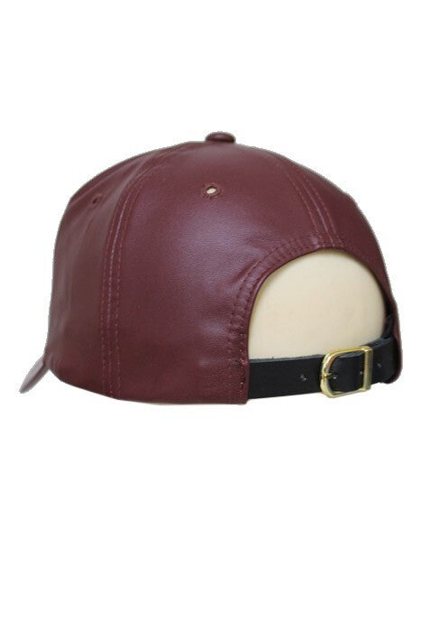 Vegan Leather Ball Cap