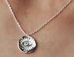 Evil Eye Coin Pendant Necklace