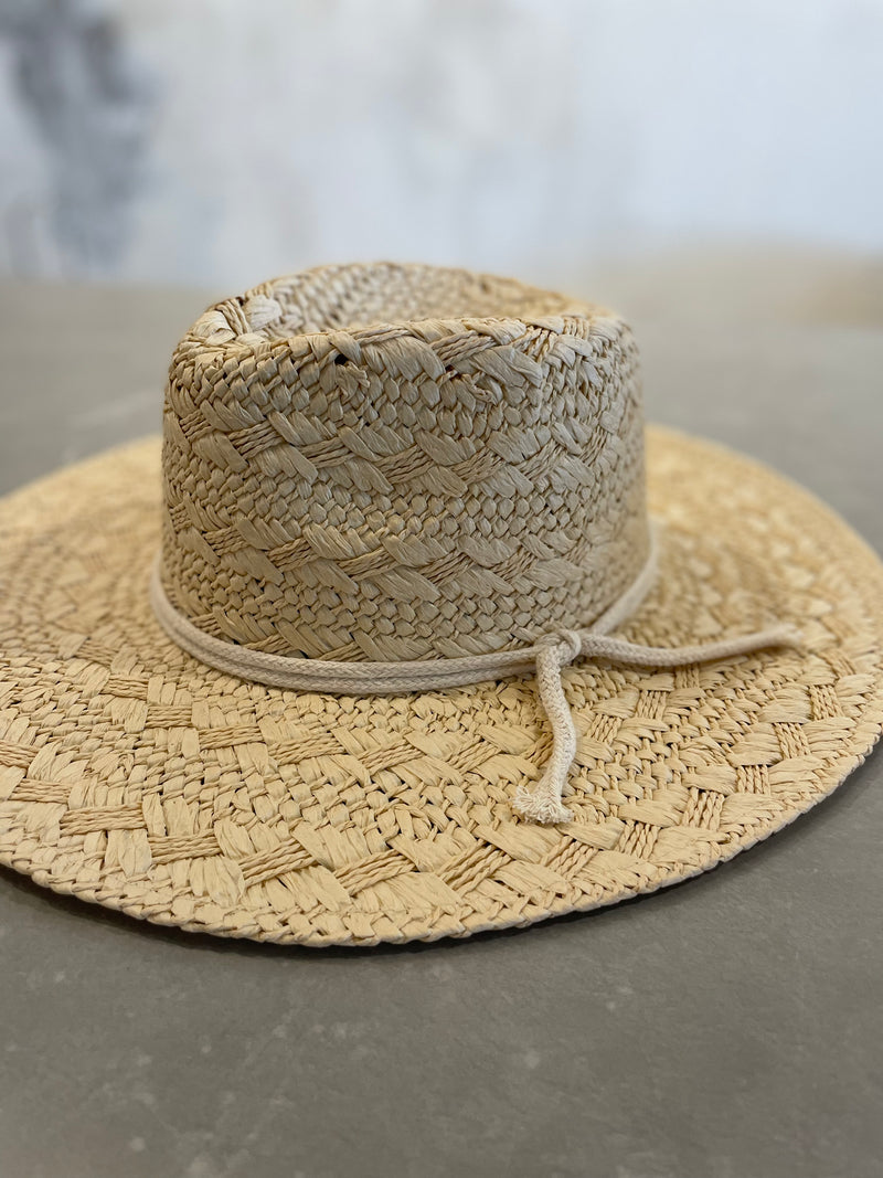 Wide Brim Straw Rancher (adjustable)